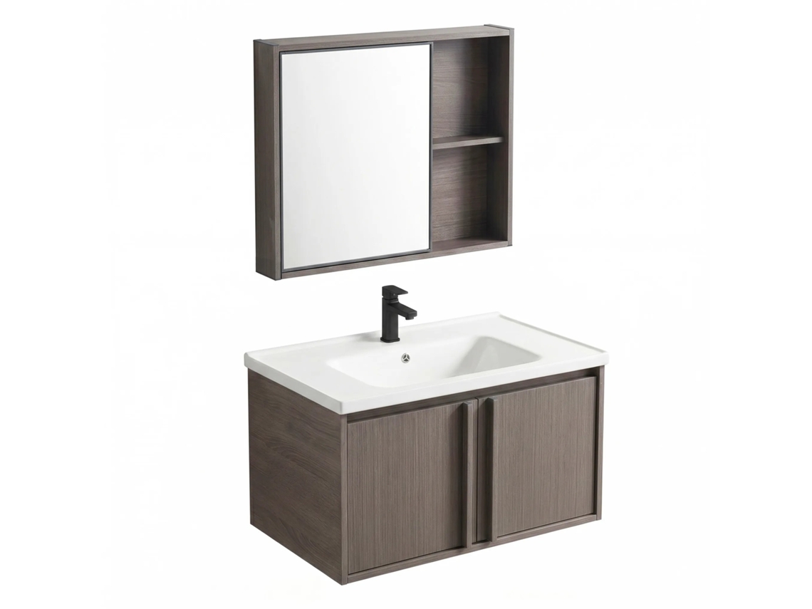 Conjunto de Móveis de Banheiro REA Gama Brown T25023 Kjm 70cm