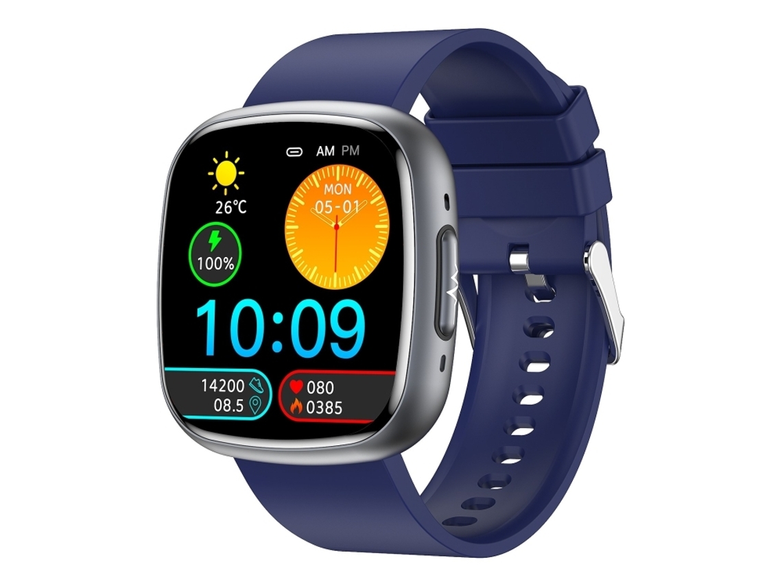 (azul) Smartwatch Com Tela Quadrada Ips De 1,75 Polegadas, Monitoramento De Ecg/glicemia_glo