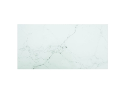 Vidaxl Tampo Mesa 100x50 Cm 6 Mm Vidro Temperado Design Mármore Branco