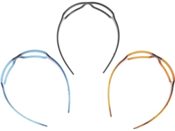 Conjunto de 3 delicados elásticos de cabelo em policarbonato para mulheres, uma decoração elegante para o seu cabelo.