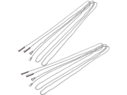 Conjunto De 4 Peças Correntes Metal Prateado Para Luminária Teto