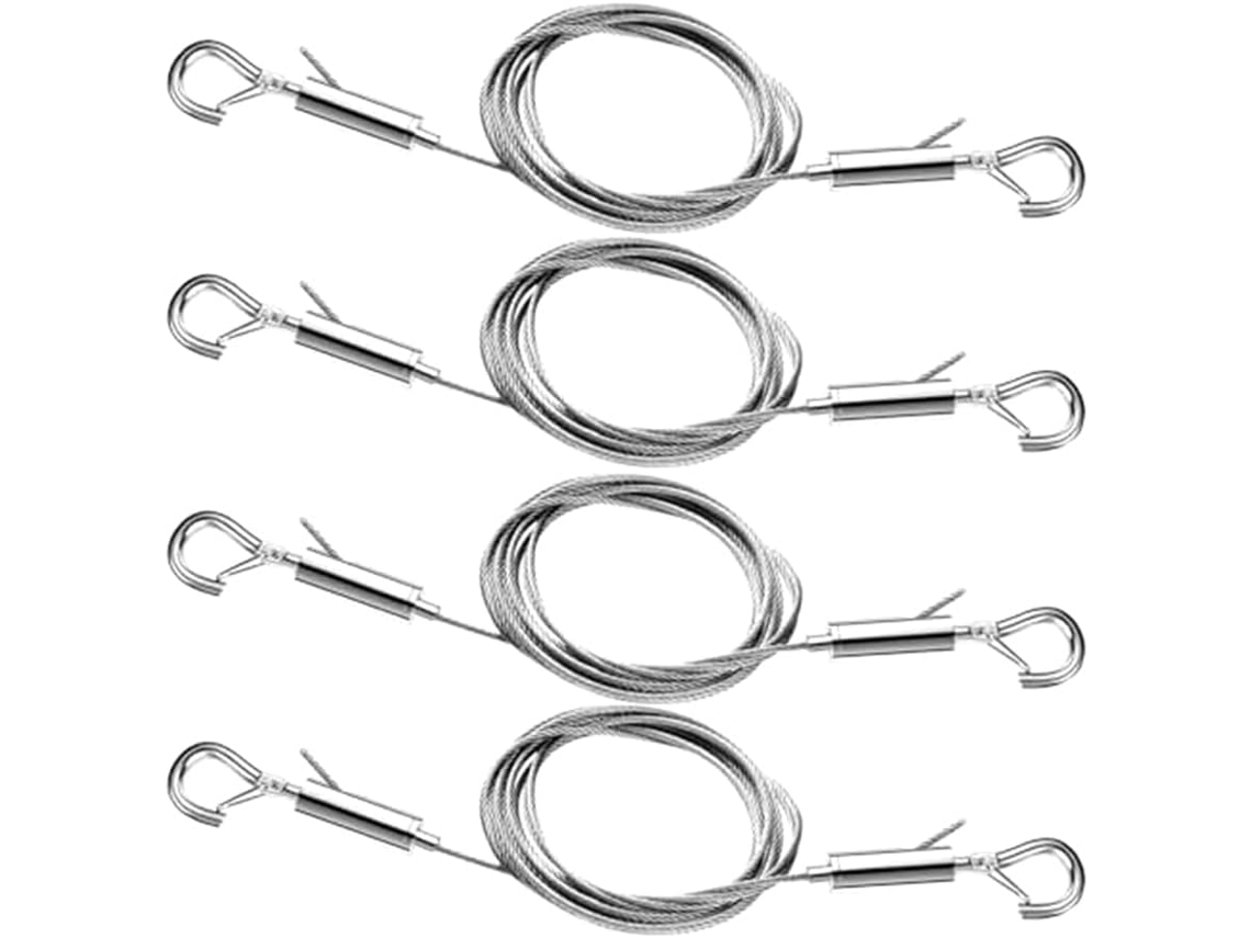 Kit Com 4 Peças De Fio Ajustável Para Pendurar Quadros, 1 Metro E 2