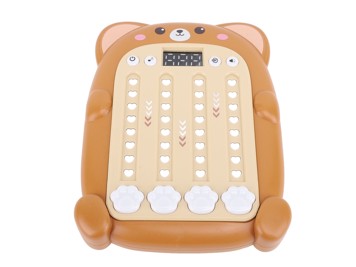 Máquina De Jogo De Ritmo Musical Desafio Para Crianças Brinquedo Interativo Portátil Marrom