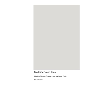 Livro Medias Green Lies de Bo-Jack Terry (Inglês)