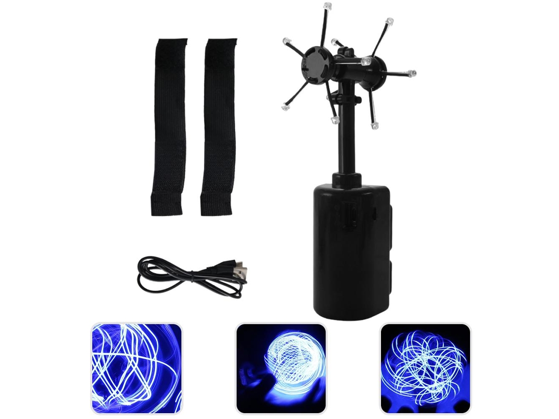 Mali brinquedo Elétrico Gerador de Pílula Espiral Luminosa Rotativa Flutuante Ajustável