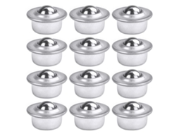 12 Heavy-duty Casters (galvanized Steel, With Ball Bearings) – Suitable For Furniture Moving.