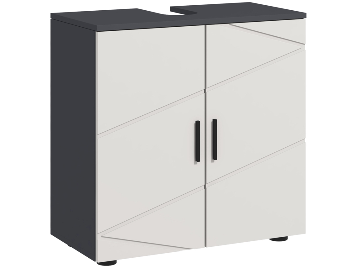 Vitrine de vidro com LED, 4 portas, prateleiras ajustáveis, preto | NOVELA