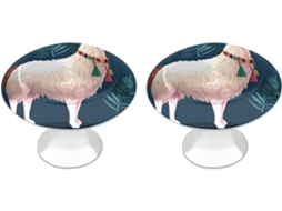Conjunto De 2 Puxadores Aço Inoxidável Para Armários Cozinha, Personalizados Com Estampa De Lhama Alpaca, Ideais Para