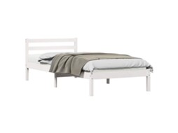 Estrutura da Cama com Cabeceira Branco MAISON EXCLUSIVE 225,5x85,5x69,5 cm
