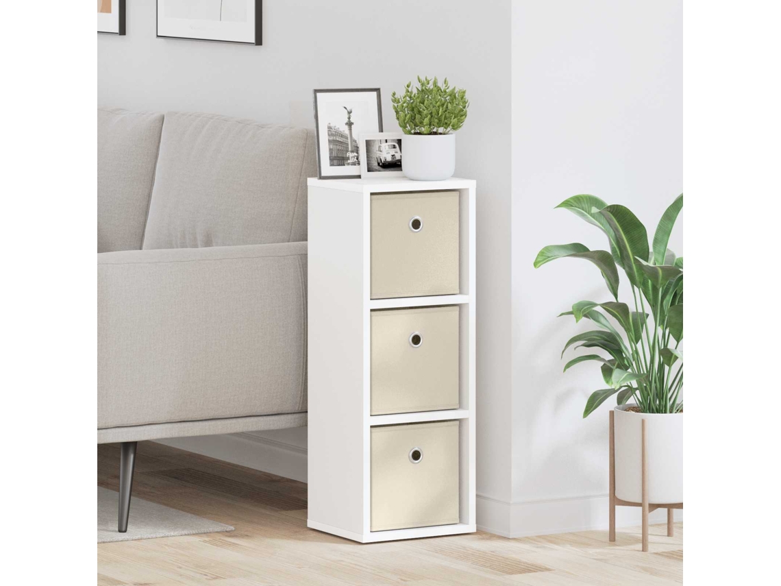Vidaxl Buffet Com Gaveta Branco 25,5 X 22 X 69,5 Cm