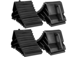 Conjunto De 4 Suportes Antiderrapantes Para Pneus De Carro E Motocicleta.
