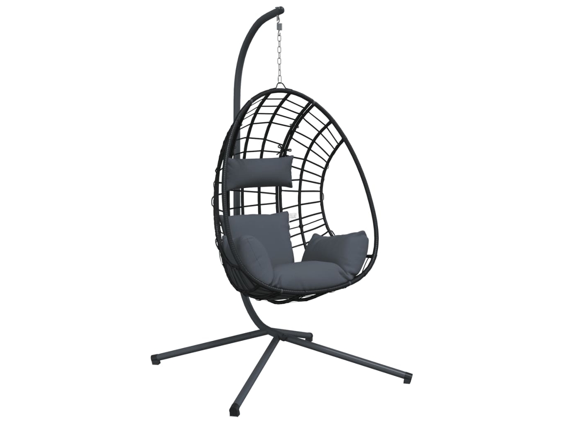 Hanging Egg Chair, Hanging Egg Chairs Vidaxl Antracite Vime (n/a)