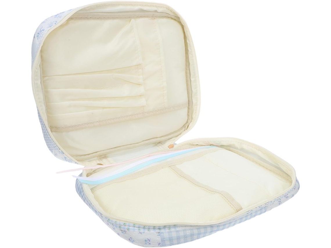 Bolsa grande para Bíblia com zíper e alça ergonômica, capa protetora extragrande em tecido, organizador de Bíblia portátil