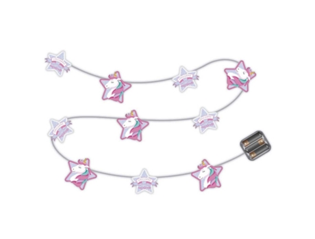 Coroa de Unicórnio 10 Led Flash Rosazaska