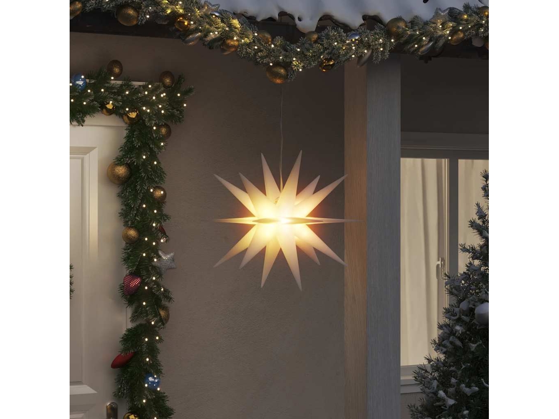 Vidaxl Luzes De Natal Com Leds 3 Pcs Dobrável Branco 57 Cm