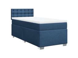 Box Spring Bed, Box Spring Beds Vidaxl Azul Tecido (90 X 200 Cm)