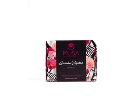 Sabonete De Carvão Vegetal Musa (detox / Rosto E Corpo)
