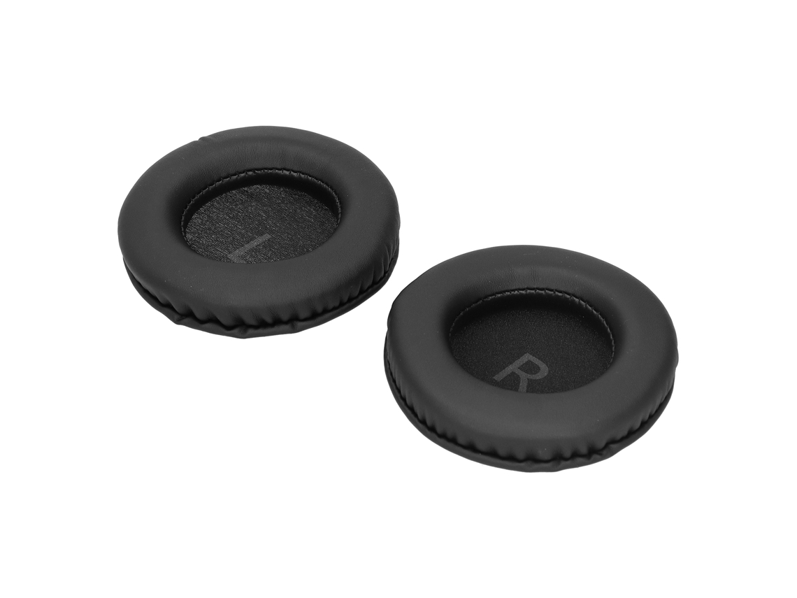 Protetor Auricular Universal para Fone de Ouvido, em Couro Sintético e Espuma, com Formato Redondo de 105 Mm e CHABERLU