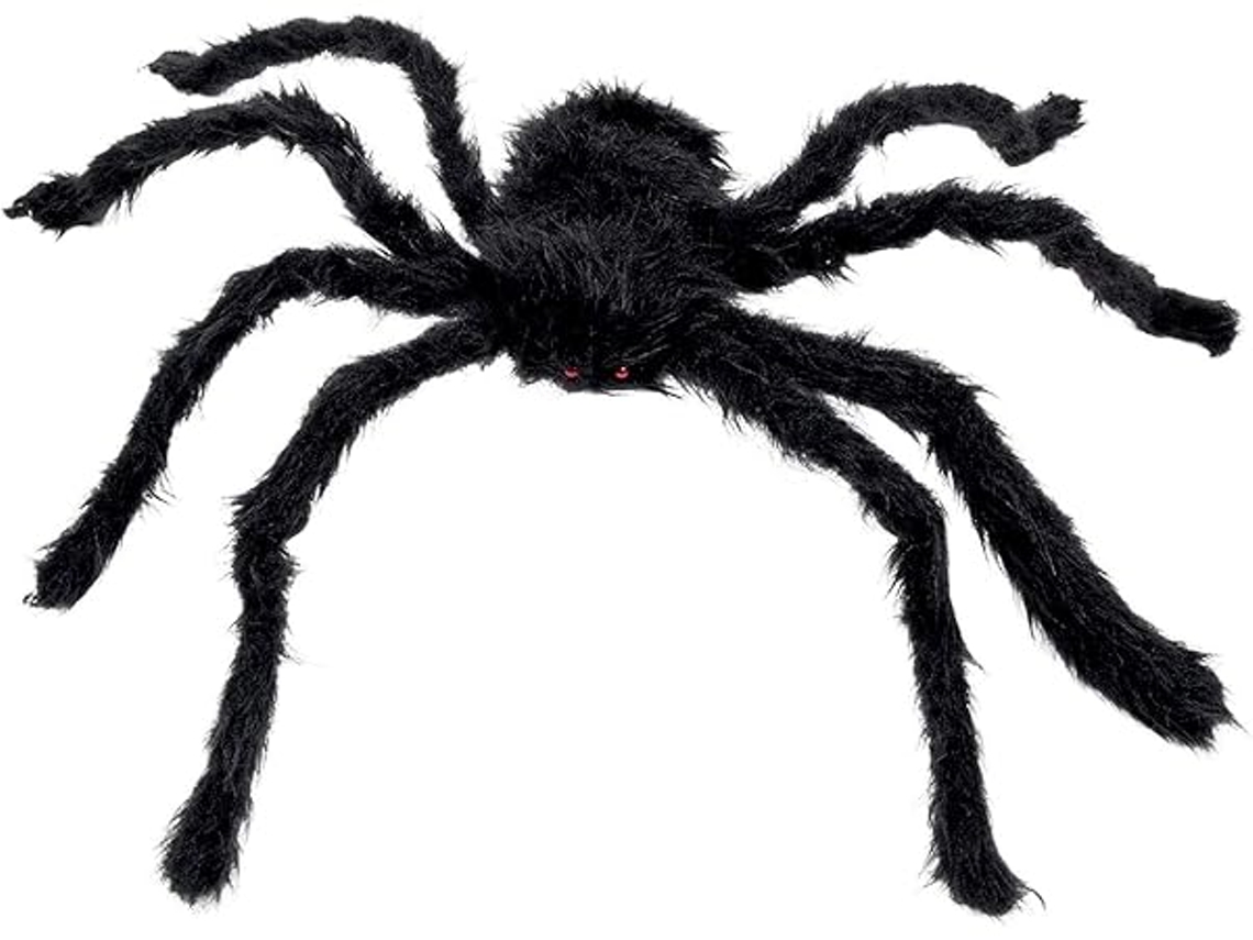 Aranha Peluda, com Tamanho Máximo de 70 Cm, Decoração Felpuda para o Dia Das Bruxas, Carnaval Ou Festas Temáticas, Ergonômico, Uso STELASPLEN