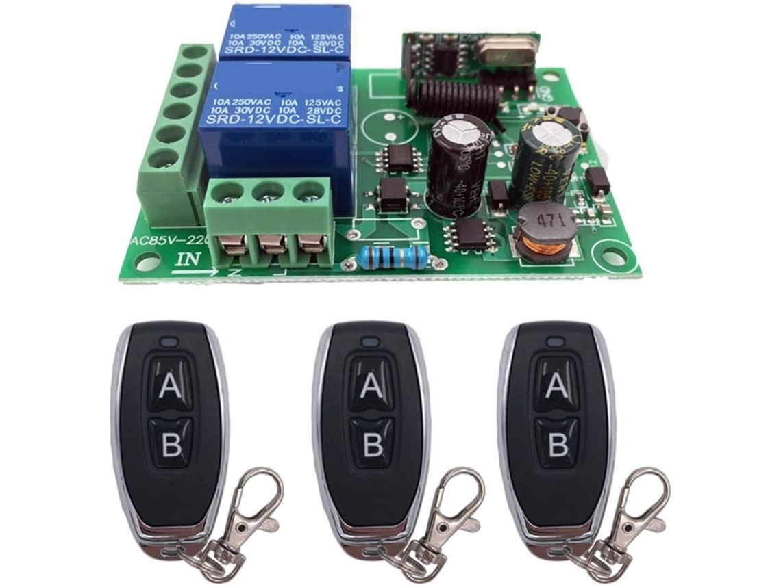 Kit De Abertura Automática De Portas Com Receptor E Transmissor