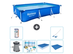 Bestway Piscina Bestway Steel Pro Retangular - 300x201x66 Cm - 7-peças S21564