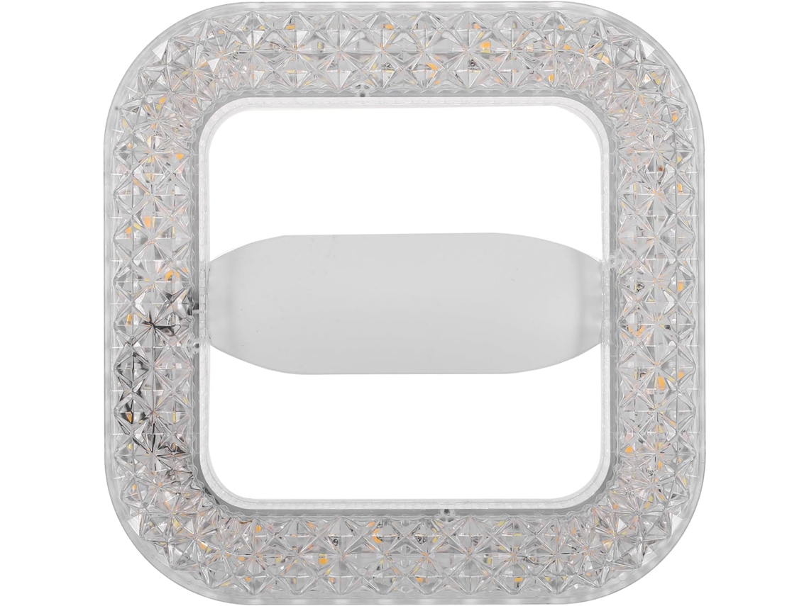 Lustre Led Embutido Quadrado Moderno de 18w para Sala de Estar e Jantar com Parafusos, Luz Acrílica Suave. SFUSHOS