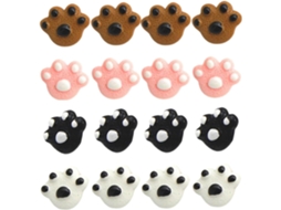 Caixa com 25 pequenas tachininhas em formato de perna de urso, com miolo selecionado, para casa e mesa, ideal para pinturas.