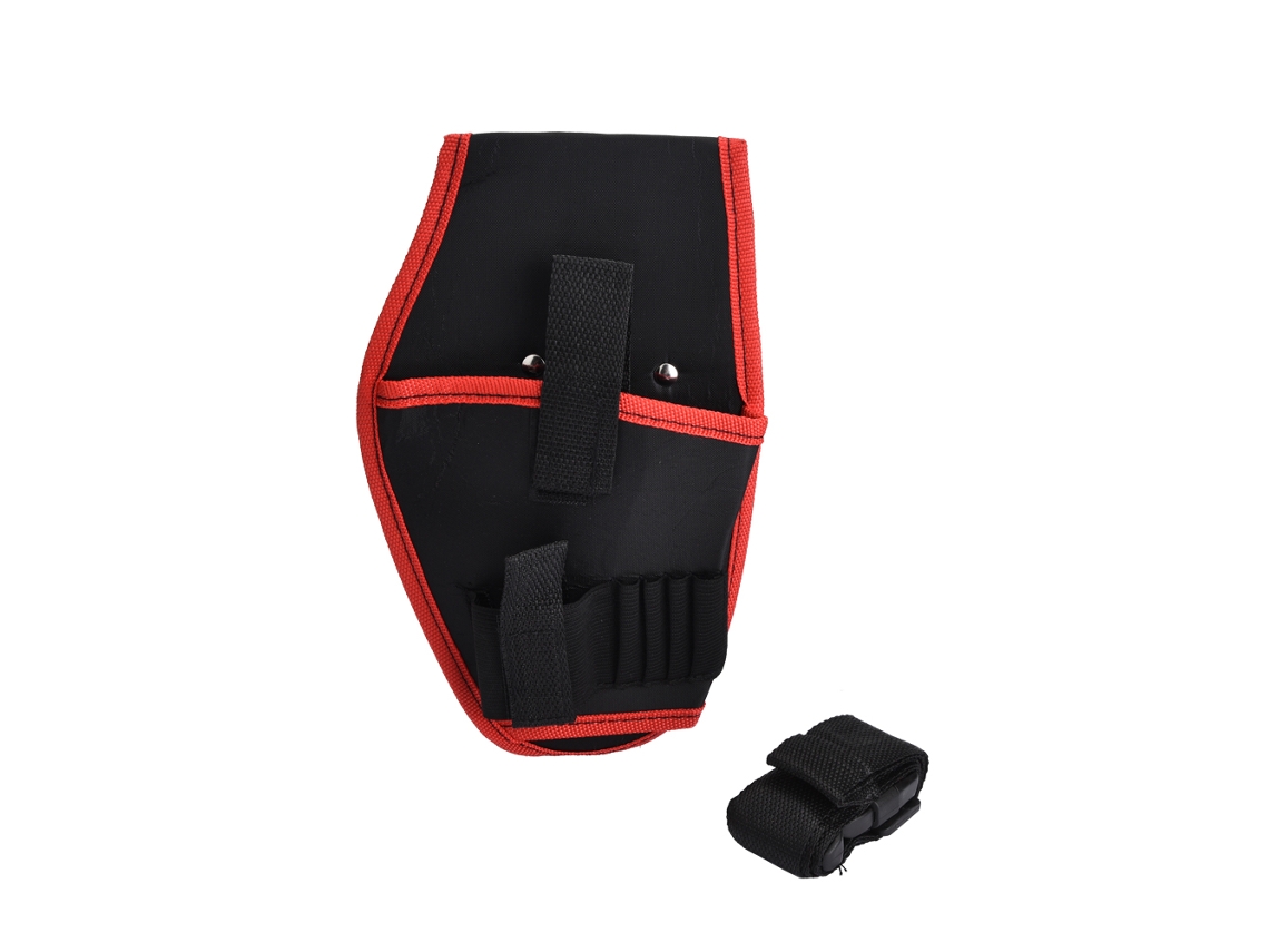 Bolsa De Cintura Multifuncional Para Furadeira Elétrica E Ferramentas De Eletricista (vermelho)