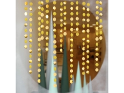 Guirnalda De Puntos Dorados Glitter Para Decoración De Fiesta Colgante Fondo Navidad Cumpleaños Bodas