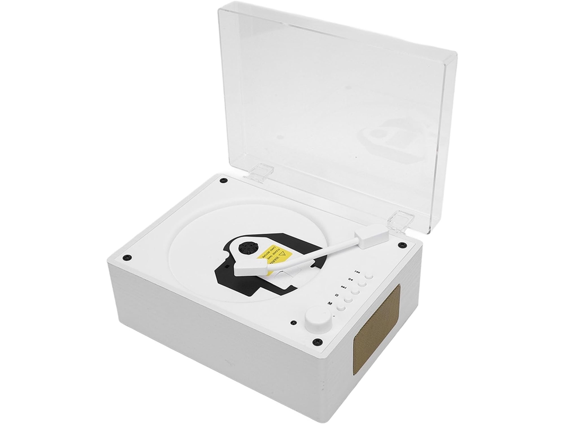 Leitor Cd Portátil, De Música Em Formato De Mala Retrô Com Bluetooth 5.0, Alto-falante Hifi, Saída Auxiliar