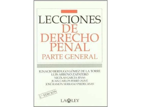 Livro Lecciones de derecho penal : parte general de Luis (Arroyo Zapatero) Arroyo (Espanhol)