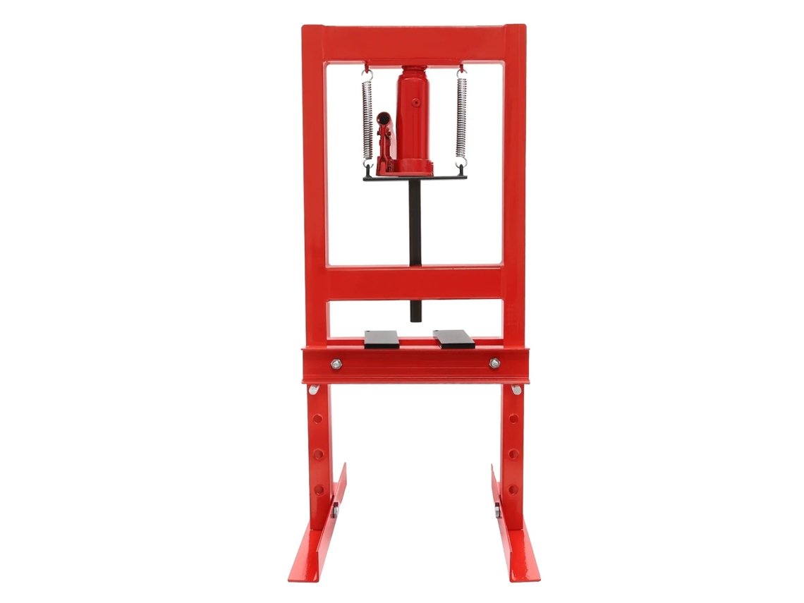 Prensa Hidráulica, Capacidade De 6 Toneladas, Operação Manual, Vermelho