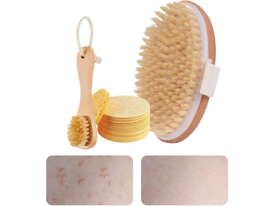 Escova Facial Seca | Corporal Multifuncional De Sisal Conjunto Escovas Para Limpeza E Da Pele, Ideal Para Banho E