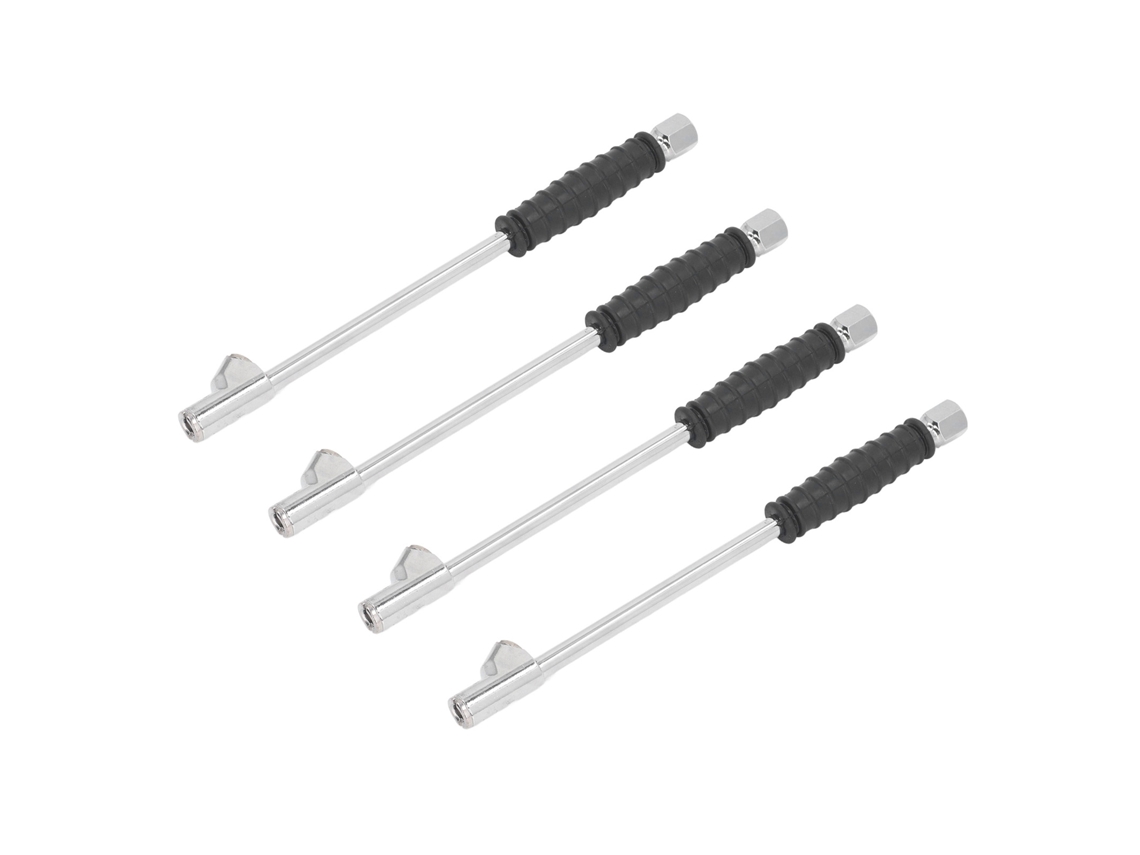 Laxiscreed Bico De Ar Quatro Peças Para Inflar Pneus De Carro Com Rosca 1/4 Polegada