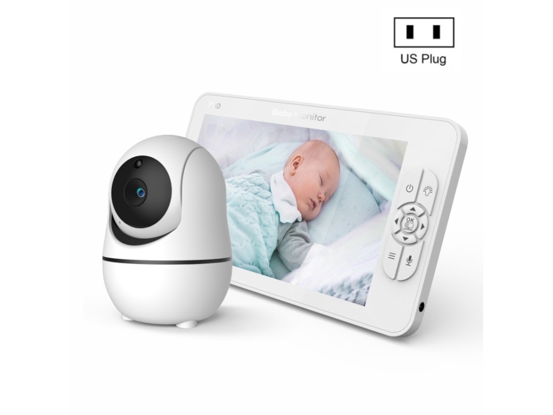 Monitor de Bebê Digital Sem Fio Sm70ptz com Tela 7 Polegadas 2.4ghz Visão Noturna Automática e Intercomunicador Bidirecional XIAOMOYU (plugue Ue)