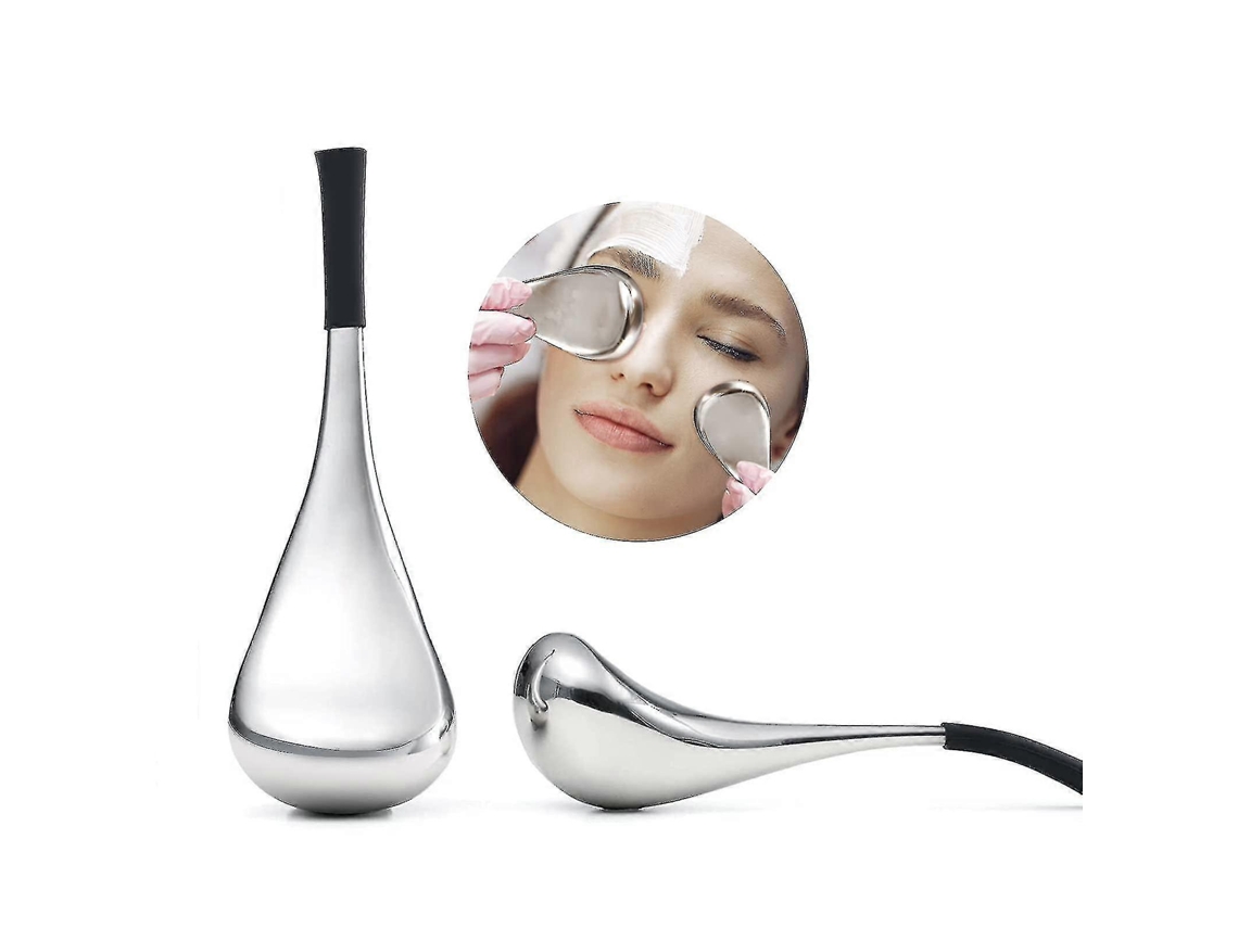 Varas criogênicas, massageador facial de aço inoxidável, ferramenta de rolo de bolas de gel, tratamento frio para olhos, anti-sopro, envelhecimento, varinhas