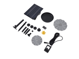 Kit Bomba D'água Solar 4w para Jardim Banheira de Pássaros Lago Piscina 200l/h S/MARCA