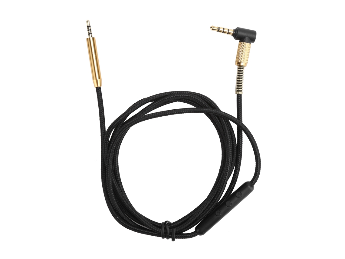 Aetheria cabo de Áudio 2.5mm para 3.5mm com Microfone Universal para Akg Y40 Y50 Y45 Preto 1.5m