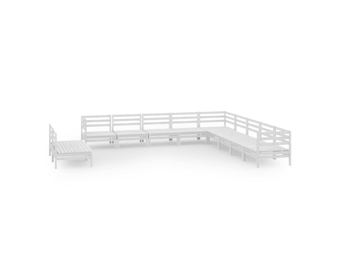 Garden Lounge Set, Garden Lounge Sets Vidaxl Branco Madeira De Pinho (n/a)