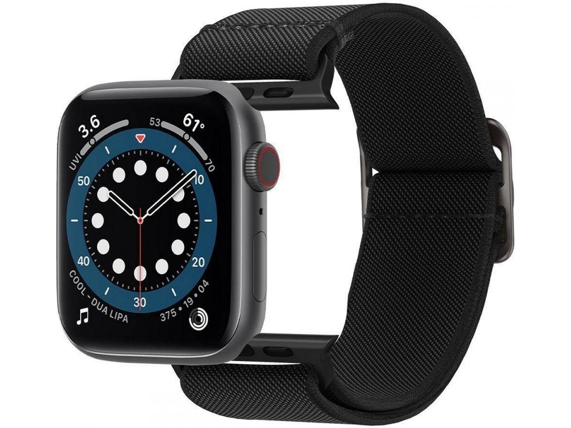 Bracelete Apple Watch 2/3/4/5/6/Se 42/44Mm SPIGEN Fit Lite (Outlet Caixa Aberta - Preto)