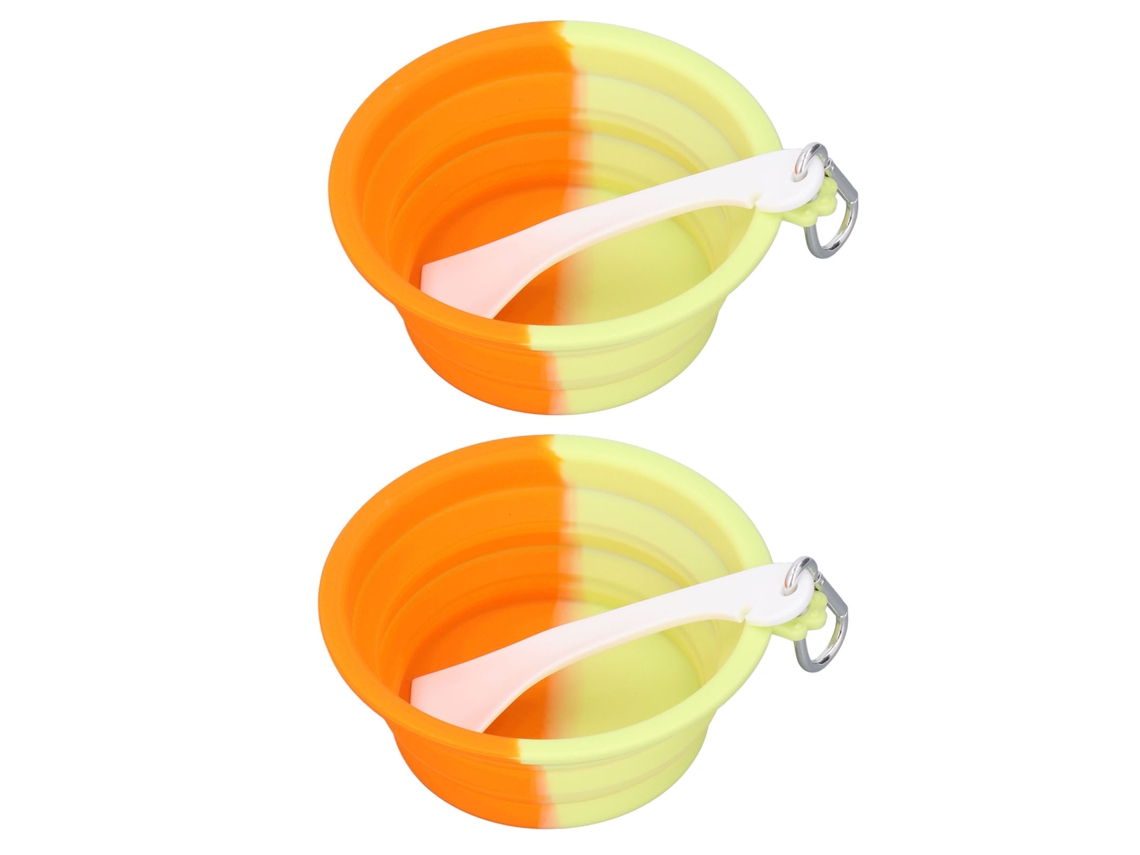 Taza Plegável para Mascotas 380ml S/MARCA, Silicone, com Portátil e Água