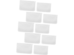 Pacote Com 20 Pastas Transparentes De Pvc Com Zíper Para Armazenamento De Arquivos. Gokoco