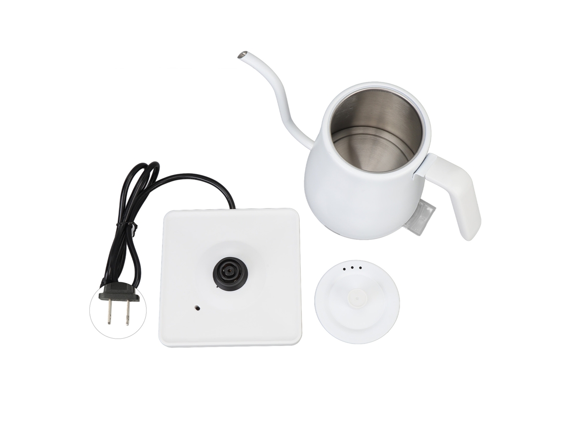 Laxiscreed Chaleira Elétrica De Aço Inox Com Bico Longo, Desligamento Automático E Aquecimento Rápido