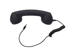 Receiver telefone retro clássico 3.5mm com microfone mini para smartphone Android e iPhone