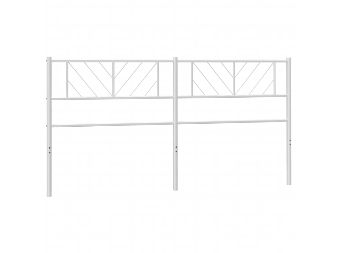 Cabeceira de substituição de 200 cm em metal branco, exclusiva da MAISON.