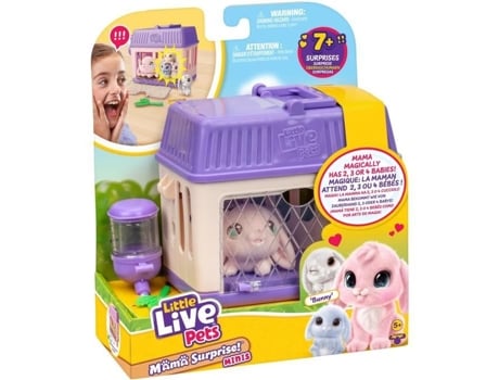 Conjunto De Jogo Little Live Pets Mama Surprise Coelhos Bebês Inclusos Acessórios Personalizáveis