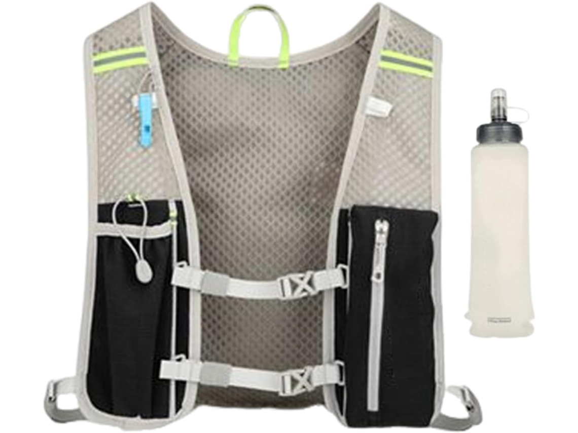 Mochila De Hidratação Refletora Para Caminhadas, Com Garrafa, Alça De Ombro Ajustável E Refletora E Vayotoy