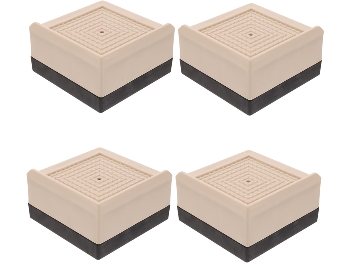 Conj. 4 Pés Elevatórios Para Cama E Escrivaninha, Cm, Almofadas Plástico Sólido Resistente,...