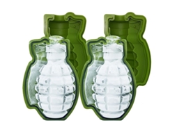 Molde De Silicona De Granada 3d 2 Piezas, Hielo Grande Para Whiskey, Ideal Para Repostería