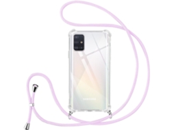 Correia Colar Párachoques Proteção Alça para Samsung Galaxy A51 HONGWE. Transparente